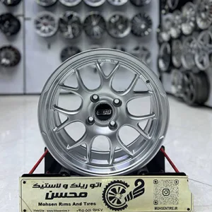 رینگ BBS سایز 15 نقره‌ای